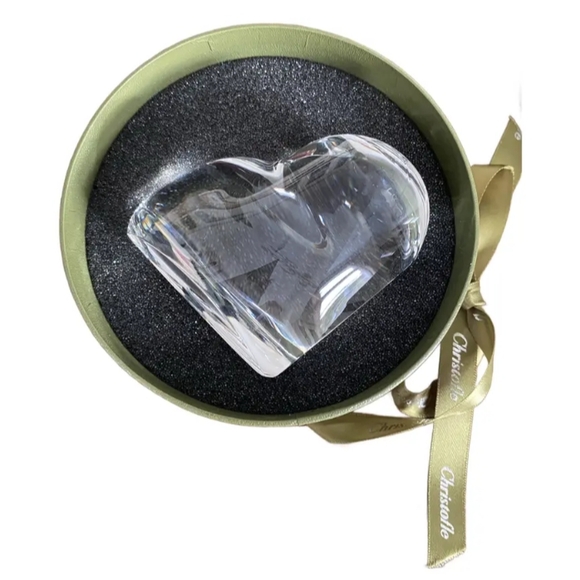 Christofle Other - Christofle Crystal Heart Paper Weight